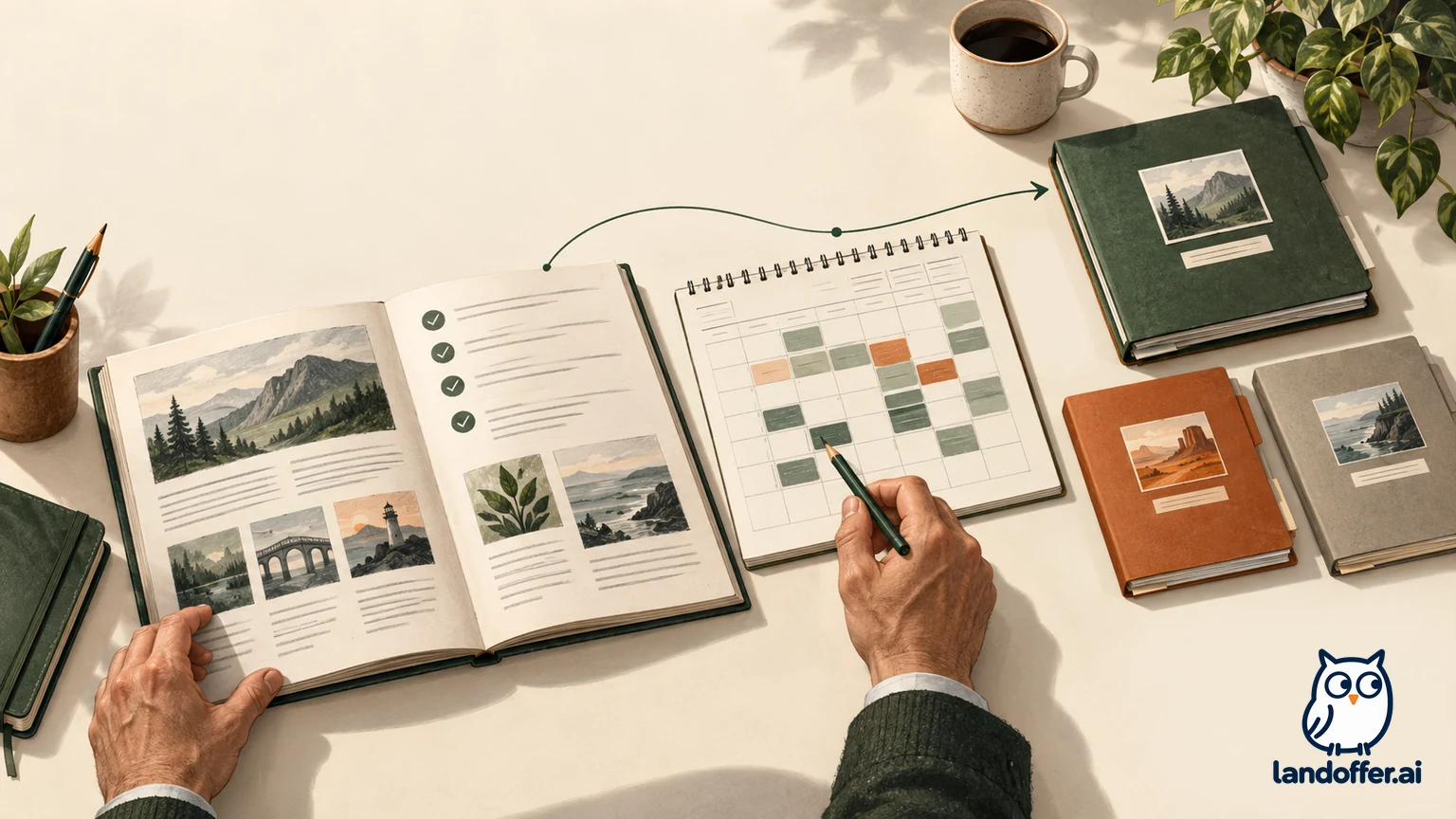 A senior engineer compares a project mission brief, availability calendar, and contract terms before choosing a team